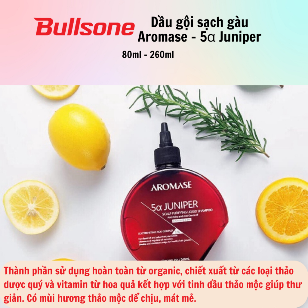 Dầu gội sạch gàu Aromase - 5α Juniper (80-260ml) - Hàng Chính Hãng