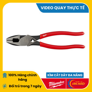 Kìm cắt dây điện Milwaukee 48-22-6500 đa năng, kìm Milwaukee cắt dây cáp, bấm cắt được nhiều loại dây, bền chống gỉ sắt