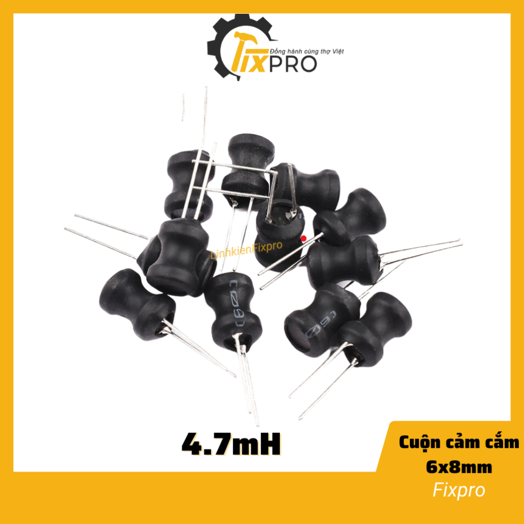 Cuộn cảm cắm 1mH-10mH chất lượng tốt - Fixpro