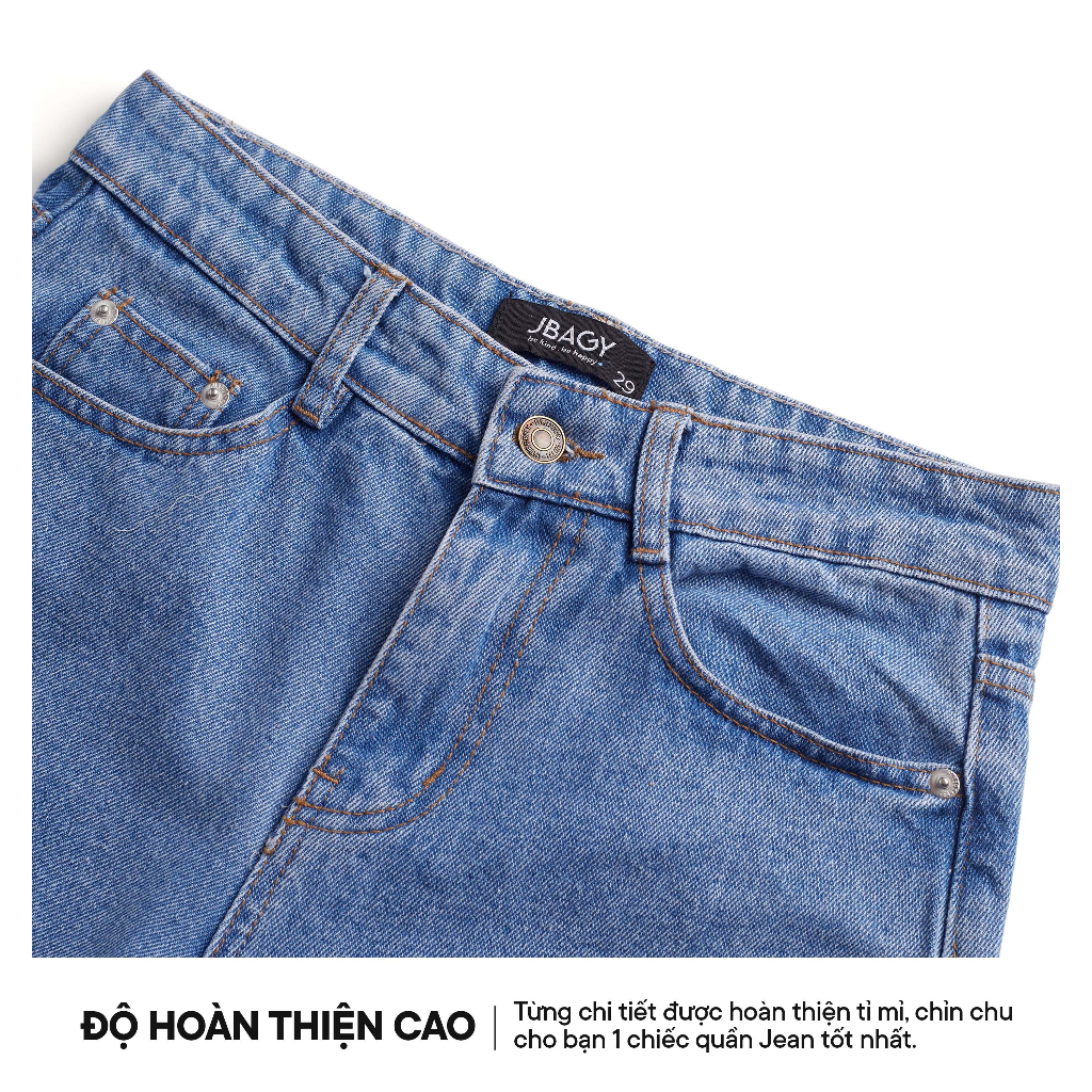 Quần baggy jean nam ống rộng Thương hiệu Jbagy - chất vải cotton co giãn JJ0103