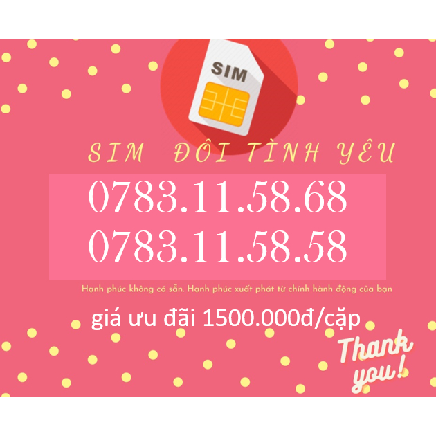 SIM SỐ CẶP GIỐNG 9/10 SỐ