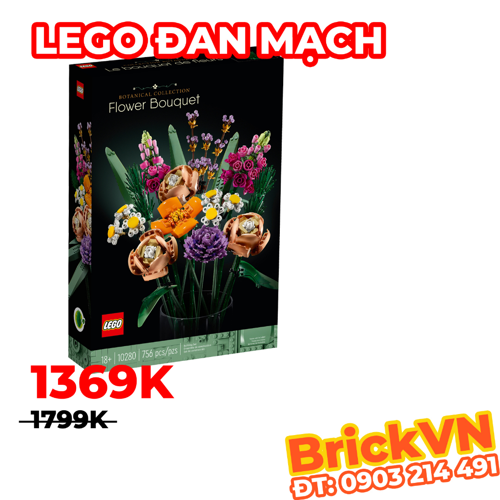 LEGO Icons 10280 Bó Hoa Trưng Bày - Flower Bouquet