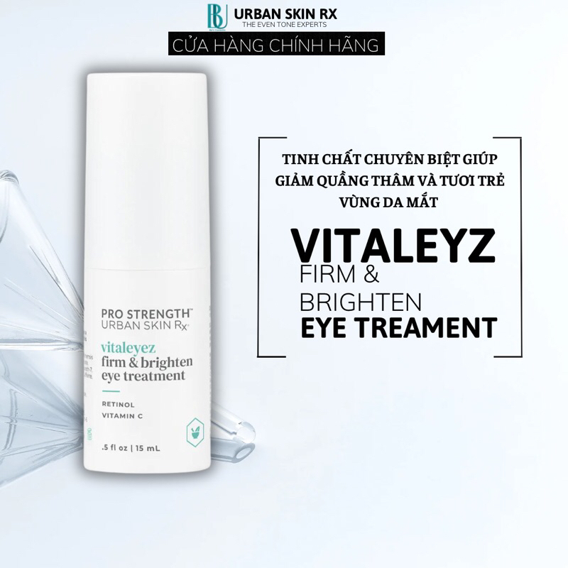 Kem Mắt Xoá Nhăn Và Quầng Thâm Urban Skin Rx Vitaleyez Firm & Brighten Eye Treatment