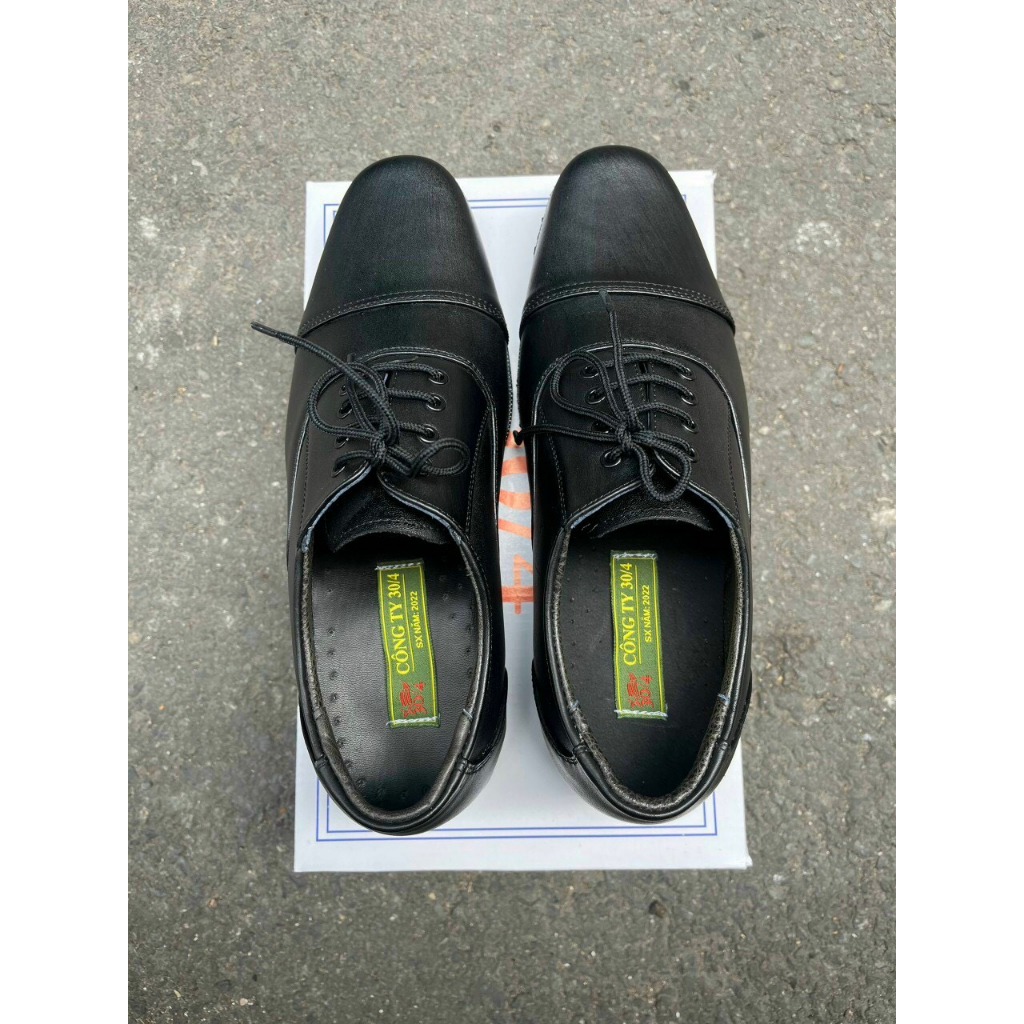Giày Da Nam 102 CHÍNH HÃNG CTY 30/4, da thật 100%, khâu đế chắc chắn chống trơn trượt mài mòn