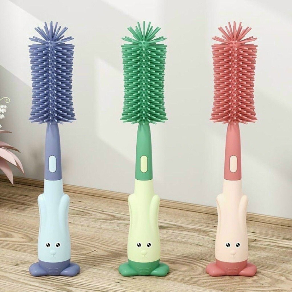 Bộ vệ sinh bình sữa Silicon 3 món chất lượng cao -NT246