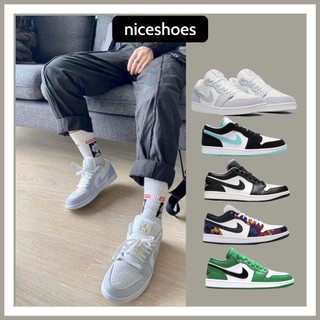 Giày Jordan_Cổ Thấp Paris Nam Nữ, Giày JD1 Panda Low Paris Full Box Bill - NICESHOES