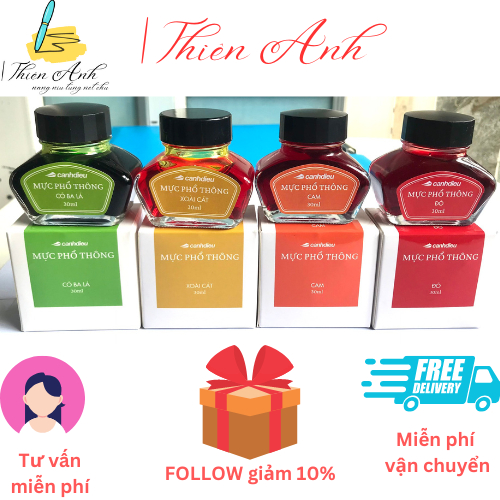 Mực Cánh Diều phổ thông 30ml, mực bút máy luyện chữ đẹp