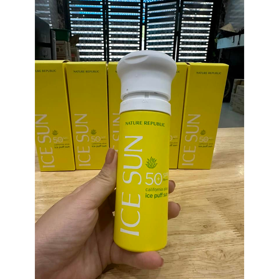 Kem chống nắng ice sun Nature Republic mẫu mới 2020