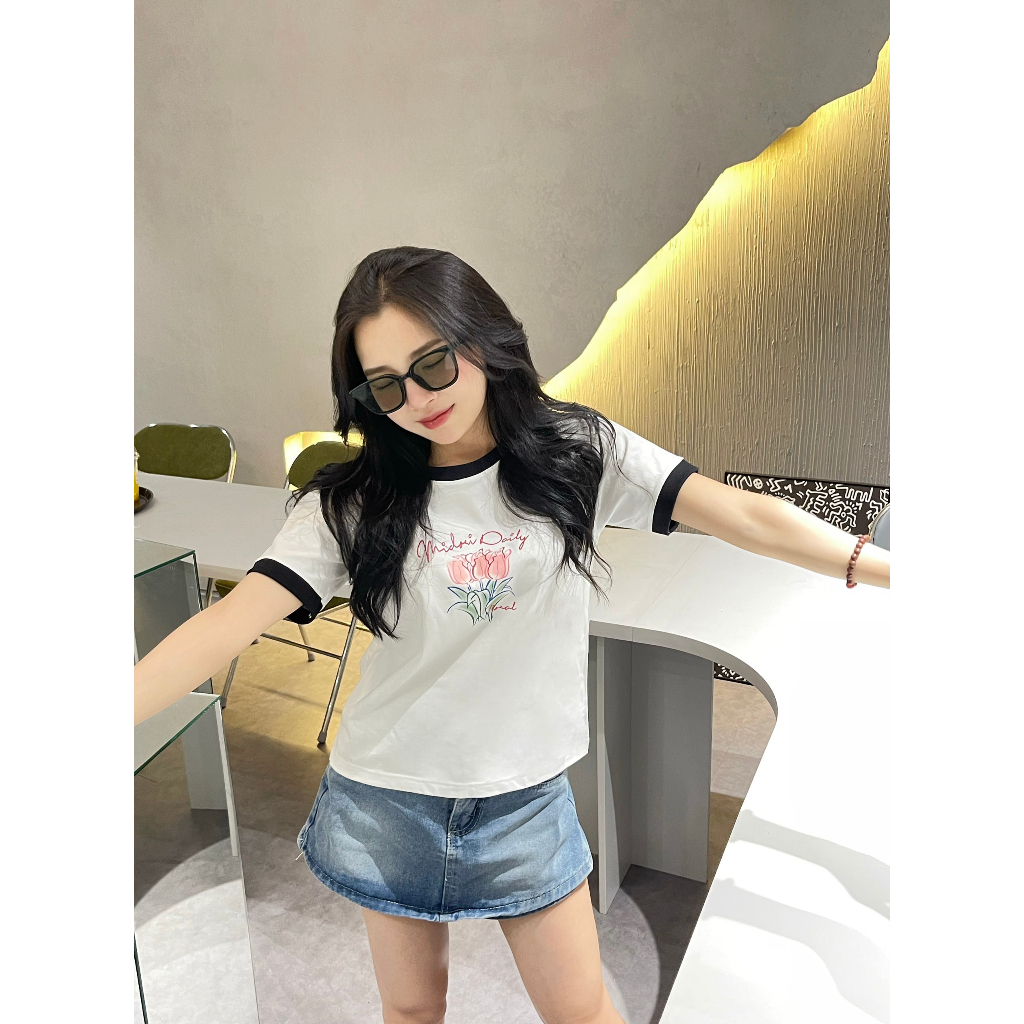 Áo thun Baby Tee DAISY Unisex phông Nam Nữ Local Brand Chính Hãng Local Brand M Midori