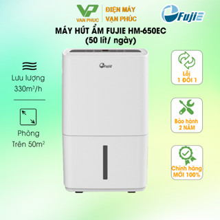  Máy hút ẩm FujiE HM-650EC  50lít ngày  - Hàng chính hãng bảo hành 24 tháng 