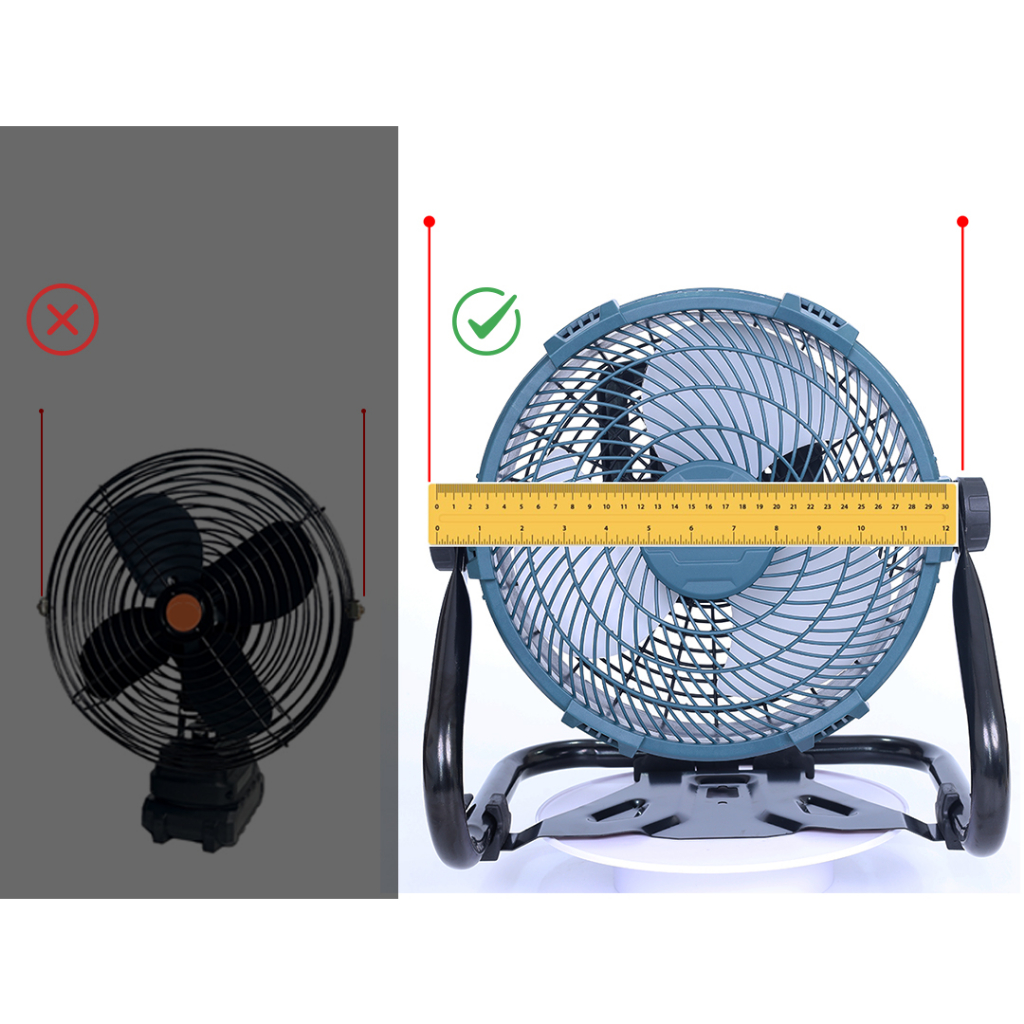 Quạt điện 12 Inch Boshun Hoạt Động Nhiều Giờ Lõi Đồng 100% 199V MẪU MỚI Pin Lithium Để Bàn Bảo hành toàn quốc