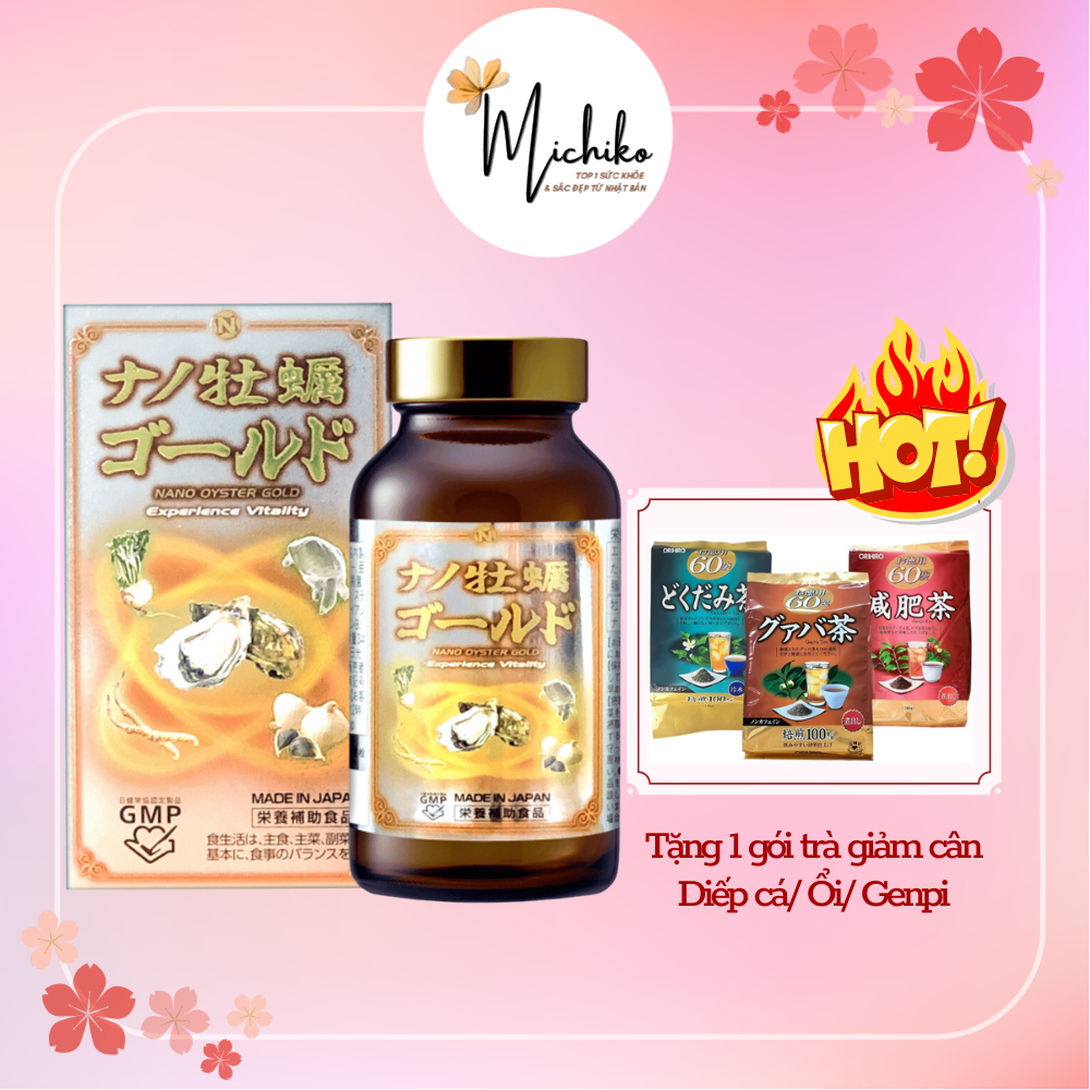 Viên uống tinh chất hàu Nano Gold Nichiei Bussan 120 viên
