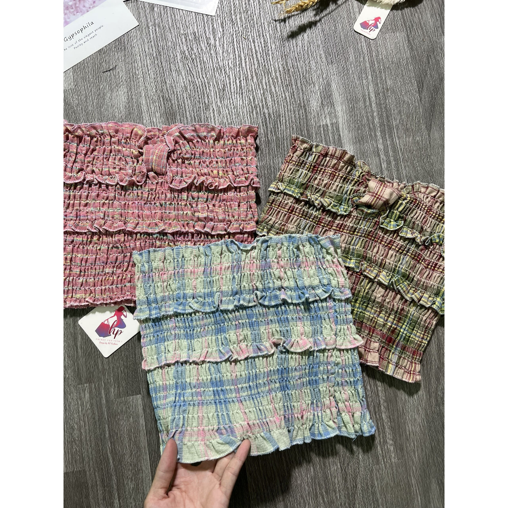 Áo ống quây nhún toàn thân không mút, áo ống croptop kiểu body mặc hè G170