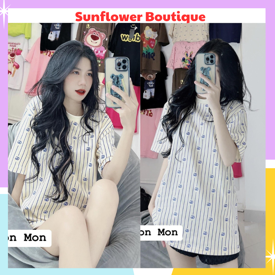 Áo thun kẻ cho nữ , áo phông cộc tay BBR chất cotton đẹp
