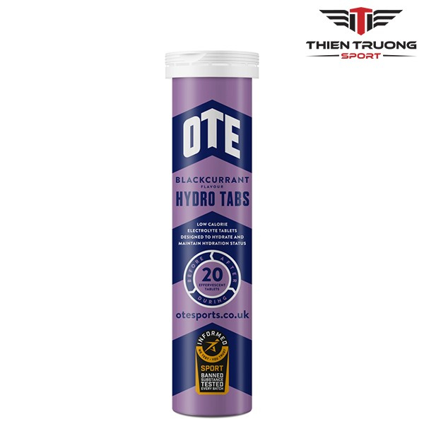 Viên sủi điện giải  OTE Hydro Tabs, Bù Nước Nhanh Chóng, Ngăn Chuột Rút, Duy Trì Tập Trung