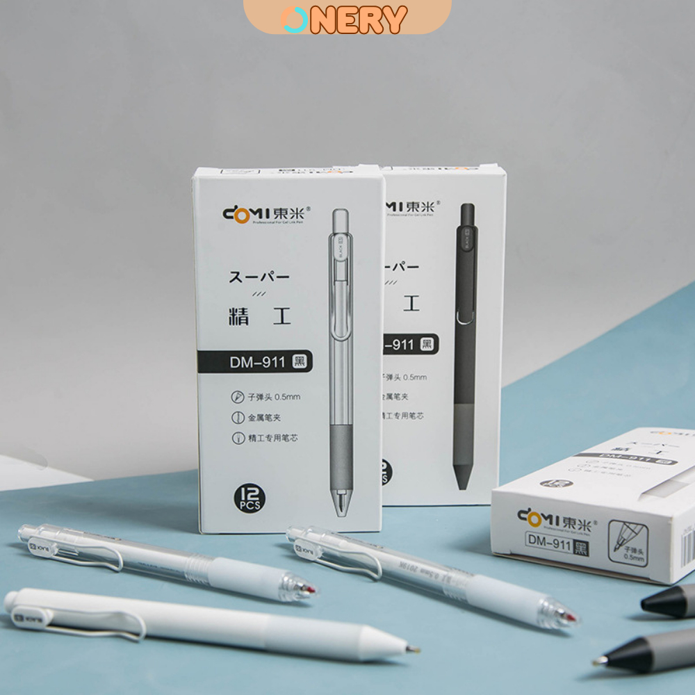 Bút Bi Bấm DOMI Basic Pens - Bút Viết Chất Lượng Cao - Được Yêu Thích Bởi Các Bạn Studygram - ONERY Shop