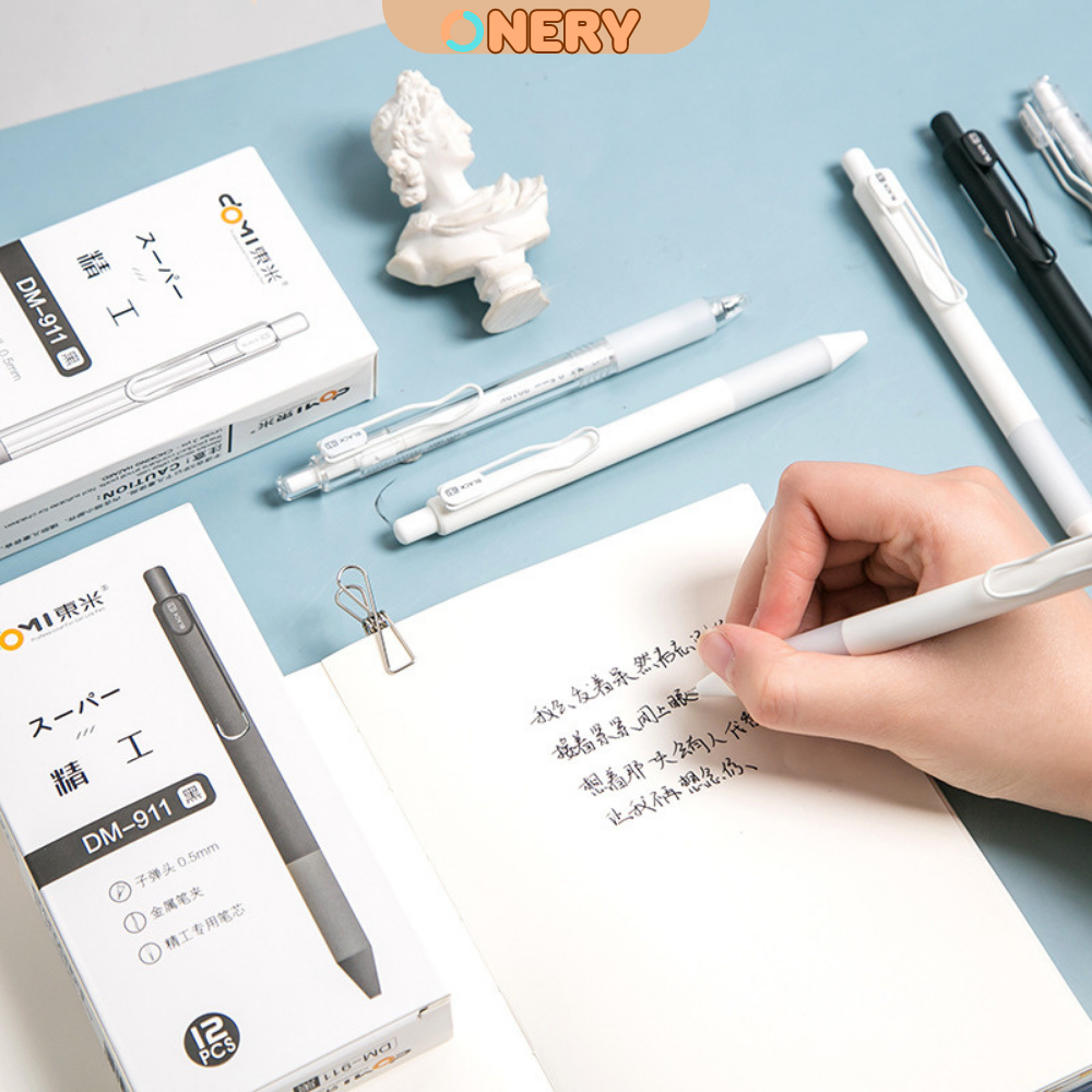 Bút Bi Bấm DOMI Basic Pens - Bút Viết Chất Lượng Cao - Được Yêu Thích Bởi Các Bạn Studygram - ONERY Shop