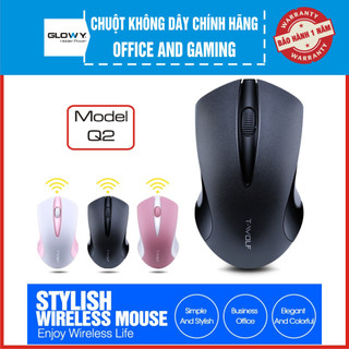 Chuột không dây chính hãng glowy, t-wolf model: q2 _ độ nhạy 1200dpi - bảo hành 12 tháng