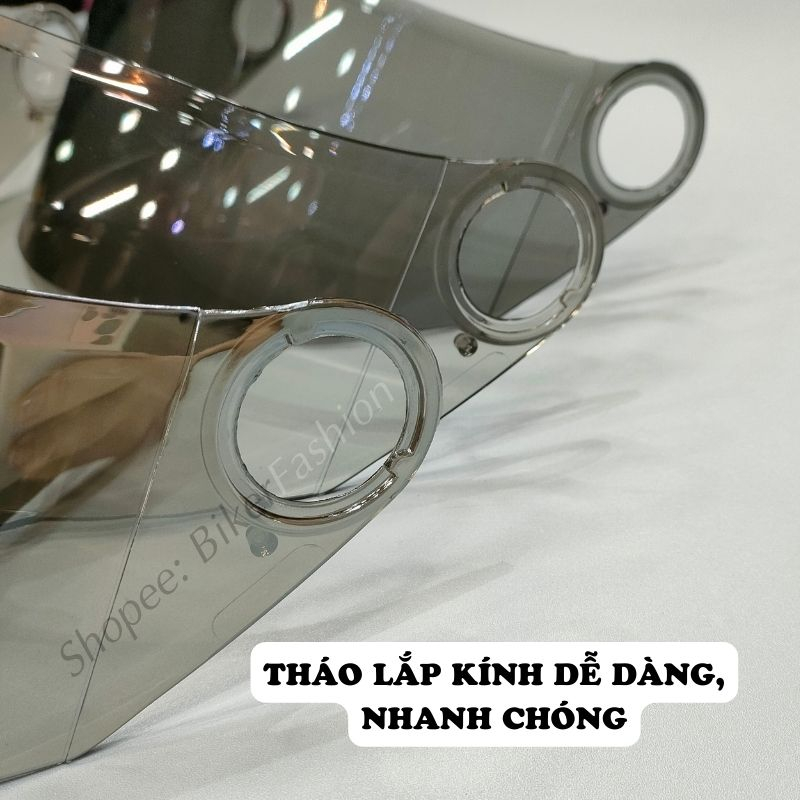 Kính Royal M136, ASIA MT136, Kính Rời Thay thế Mũ Bảo Hiểm Fullface Royal M136, ASIA MT136