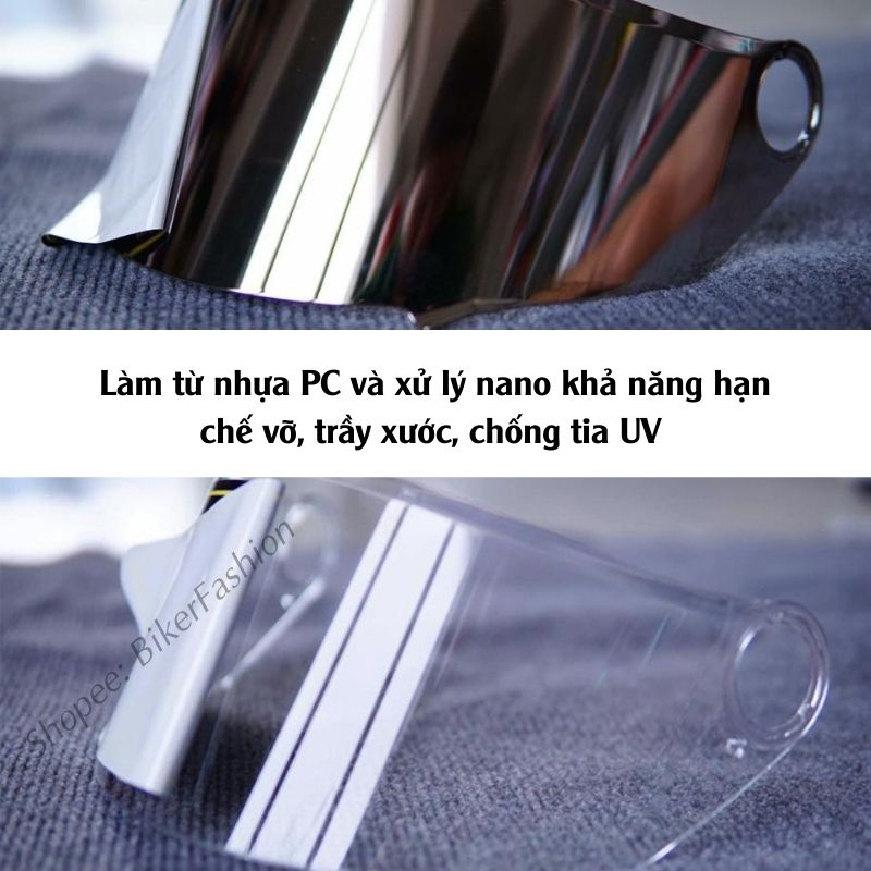 Kính Royal M136, ASIA MT136, Kính Rời Thay thế Mũ Bảo Hiểm Fullface Royal M136, ASIA MT136