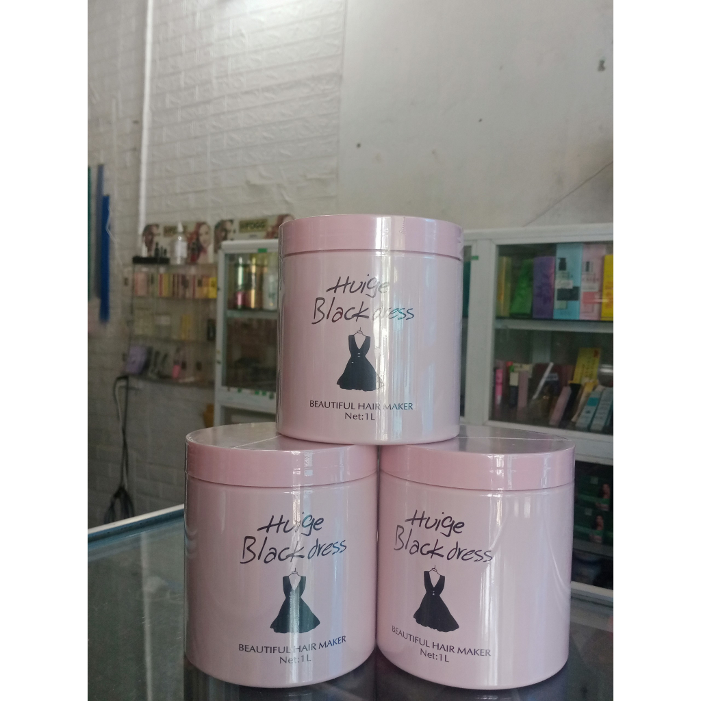 Kem ủ xả tóc Huiger Black dress 1000ml (Ủ váy)