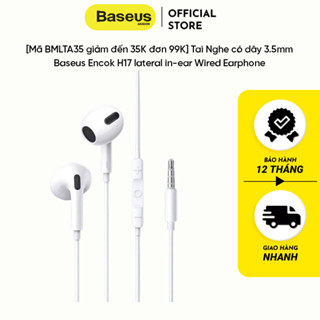 Tai Nghe có dây 3.5mm Baseus Encok H17 lateral in-ear Wired Earphone