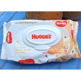 Khăn ướt huggies 72 miếng bơ hạt mỡ