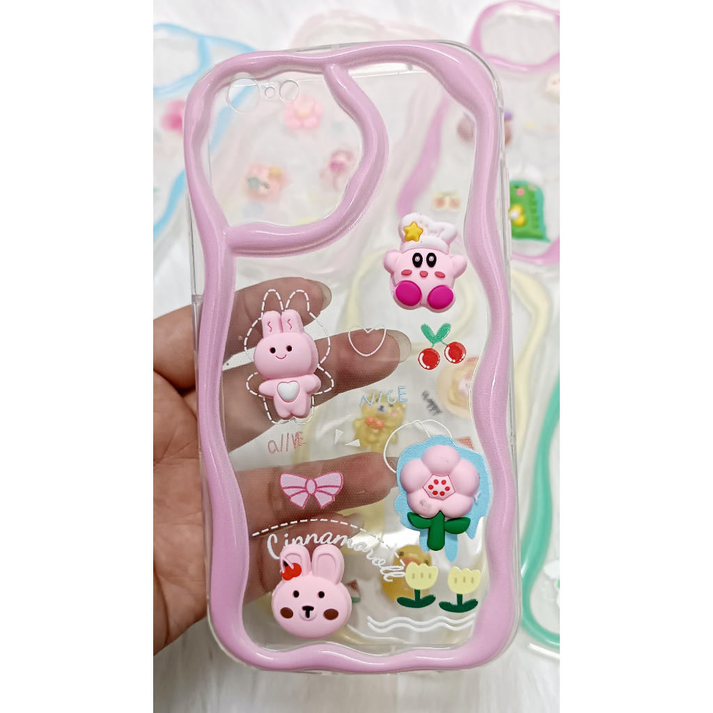 Ốp lưng dẻo hình nổi gợn sóng cho iPhone 14 Pro Max, 13 Pro max, 12 Pro Max, iPhone X, iPhone 6 Plus