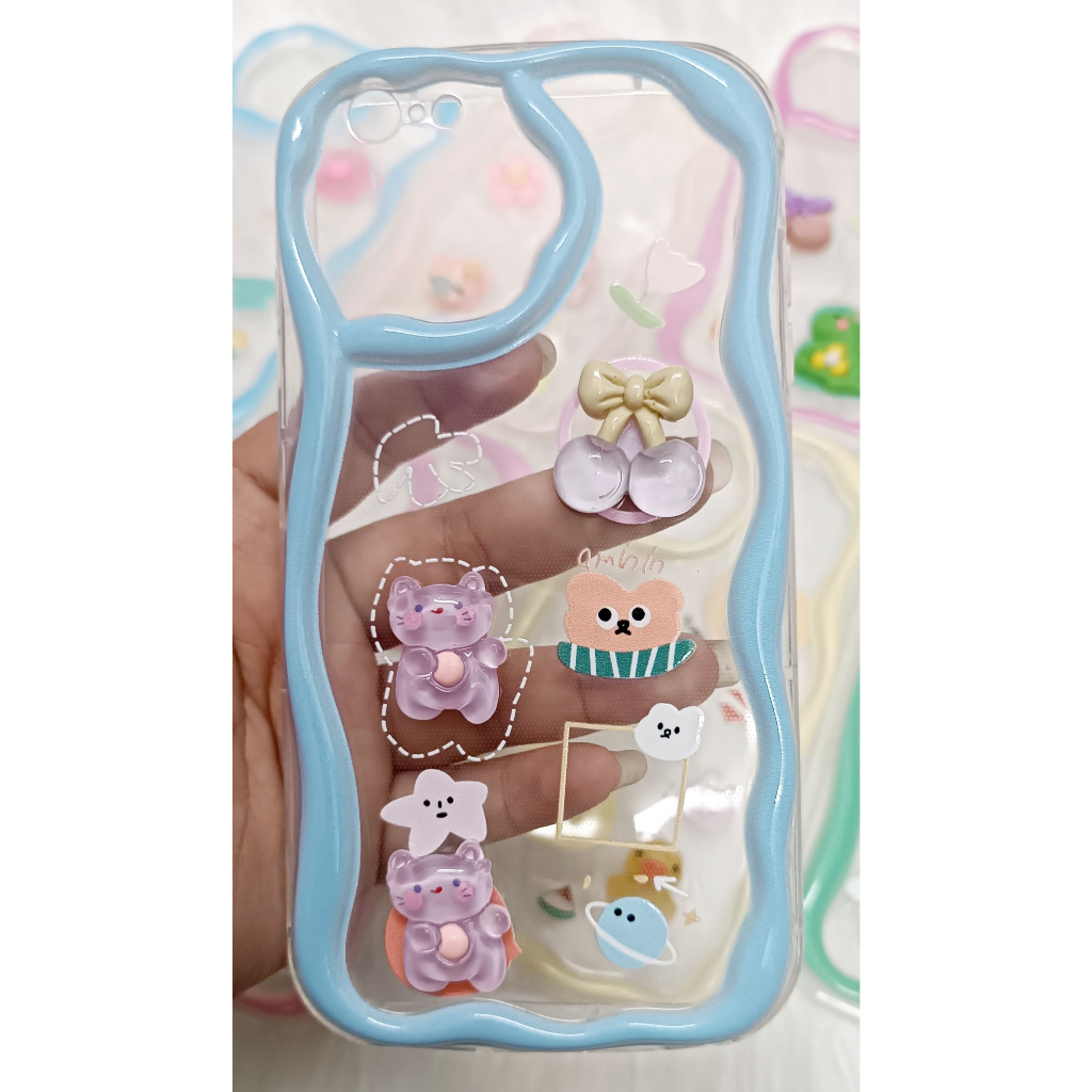 Ốp lưng dẻo hình nổi gợn sóng cho iPhone 14 Pro Max, 13 Pro max, 12 Pro Max, iPhone X, iPhone 6 Plus