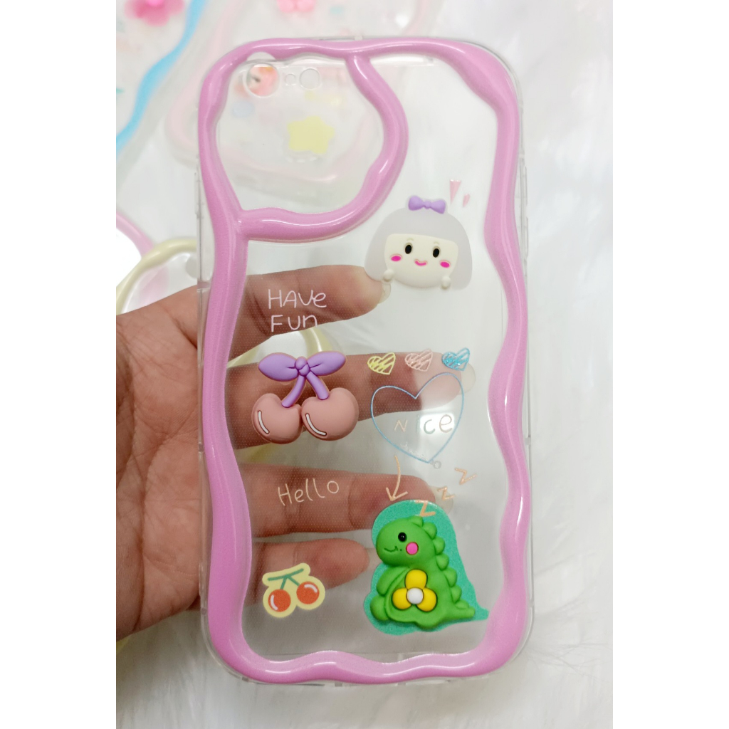 Ốp lưng dẻo hình nổi gợn sóng cho iPhone 14 Pro Max, 13 Pro max, 12 Pro Max, iPhone X, iPhone 6 Plus