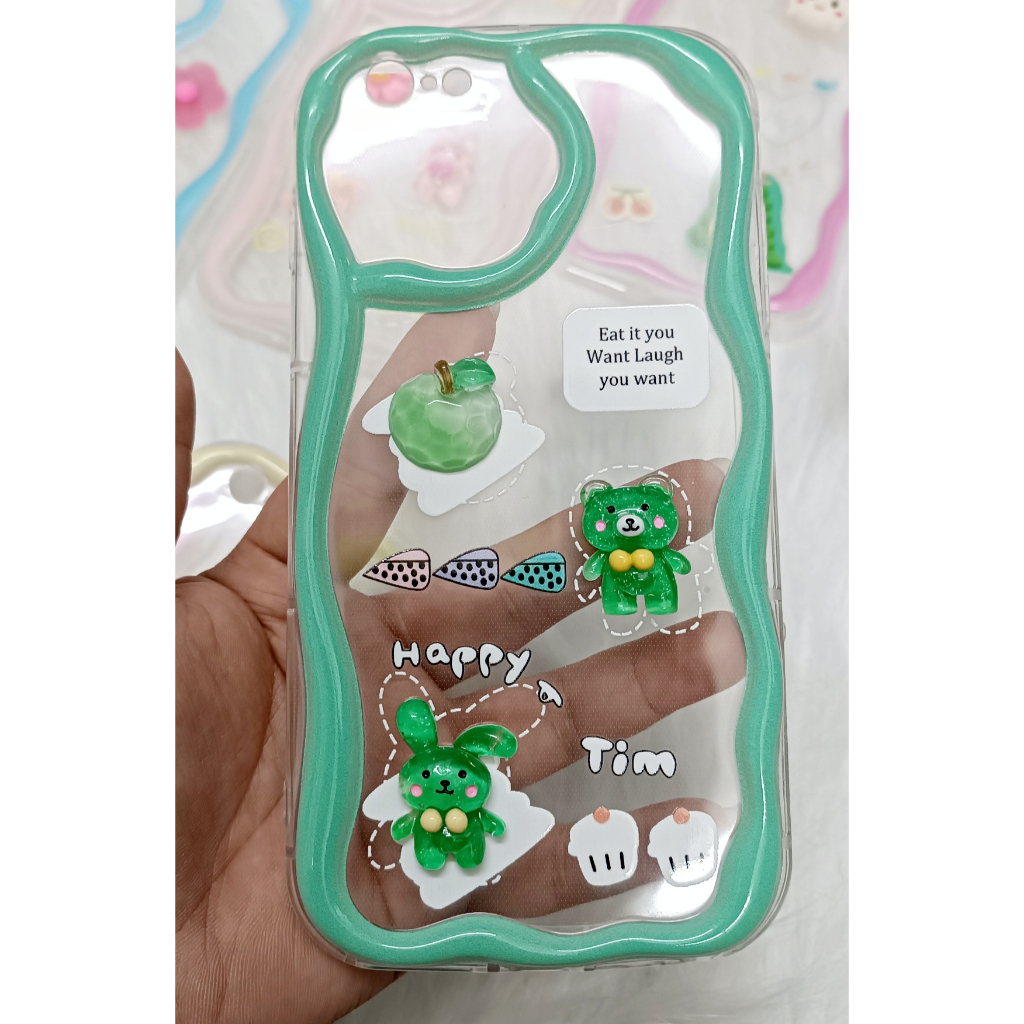 Ốp lưng dẻo hình nổi gợn sóng cho iPhone 14 Pro Max, 13 Pro max, 12 Pro Max, iPhone X, iPhone 6 Plus