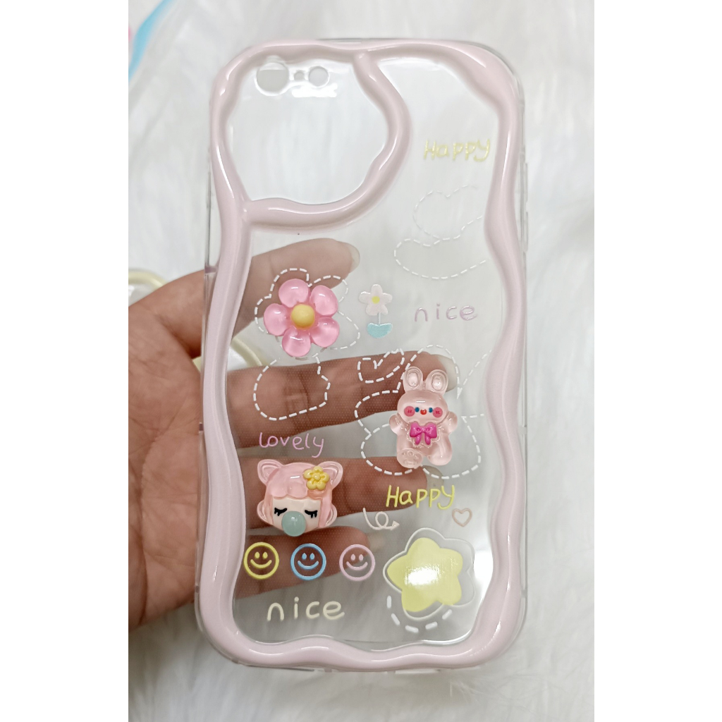 Ốp lưng dẻo hình nổi gợn sóng cho iPhone 14 Pro Max, 13 Pro max, 12 Pro Max, iPhone X, iPhone 6 Plus