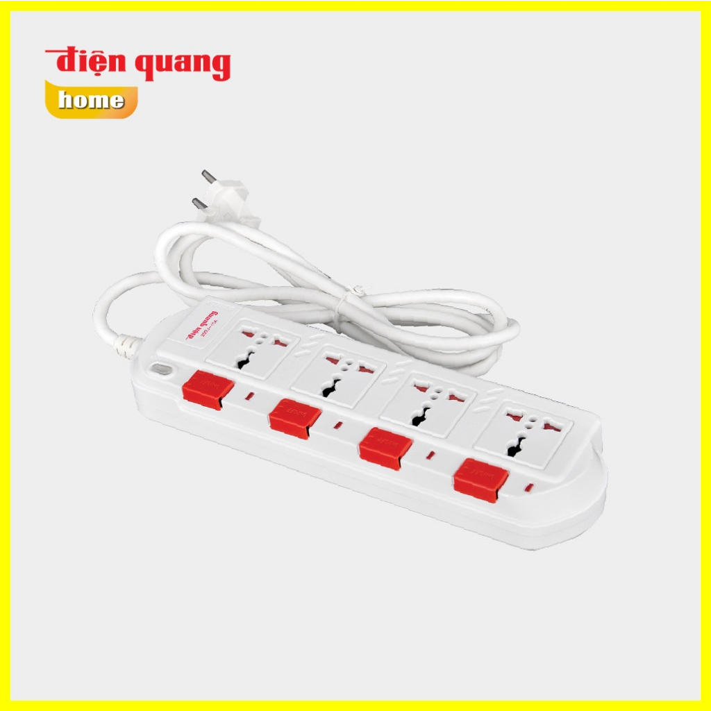 Ổ cắm Điện Quang 4 lỗ, 5 lỗ 3 chấu ĐQ ESK SM750SL, dây  bảo hành 12 tháng