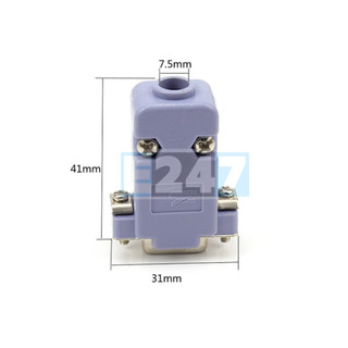 Đầu hàn RS232 DB9 chân cái (vỏ nhựa bắt vít)