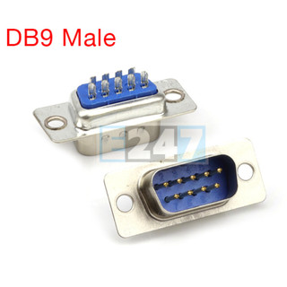 Đầu hàn RS232 DB9 chân đực (vỏ nhựa bắt vít)