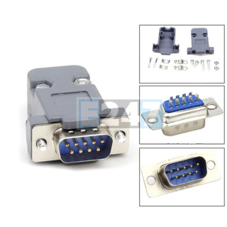 Đầu hàn RS232 DB9 chân đực (vỏ nhựa bắt vít)