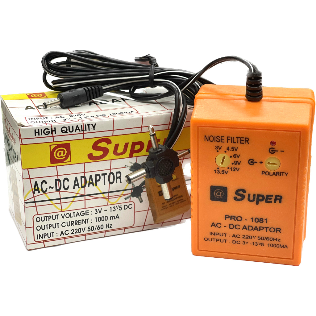 ADAPTOR ĐA NĂNG - ĐẢO CỰC ĐƯỢC 3v/4.5v/6v/9v/12v/13.5v