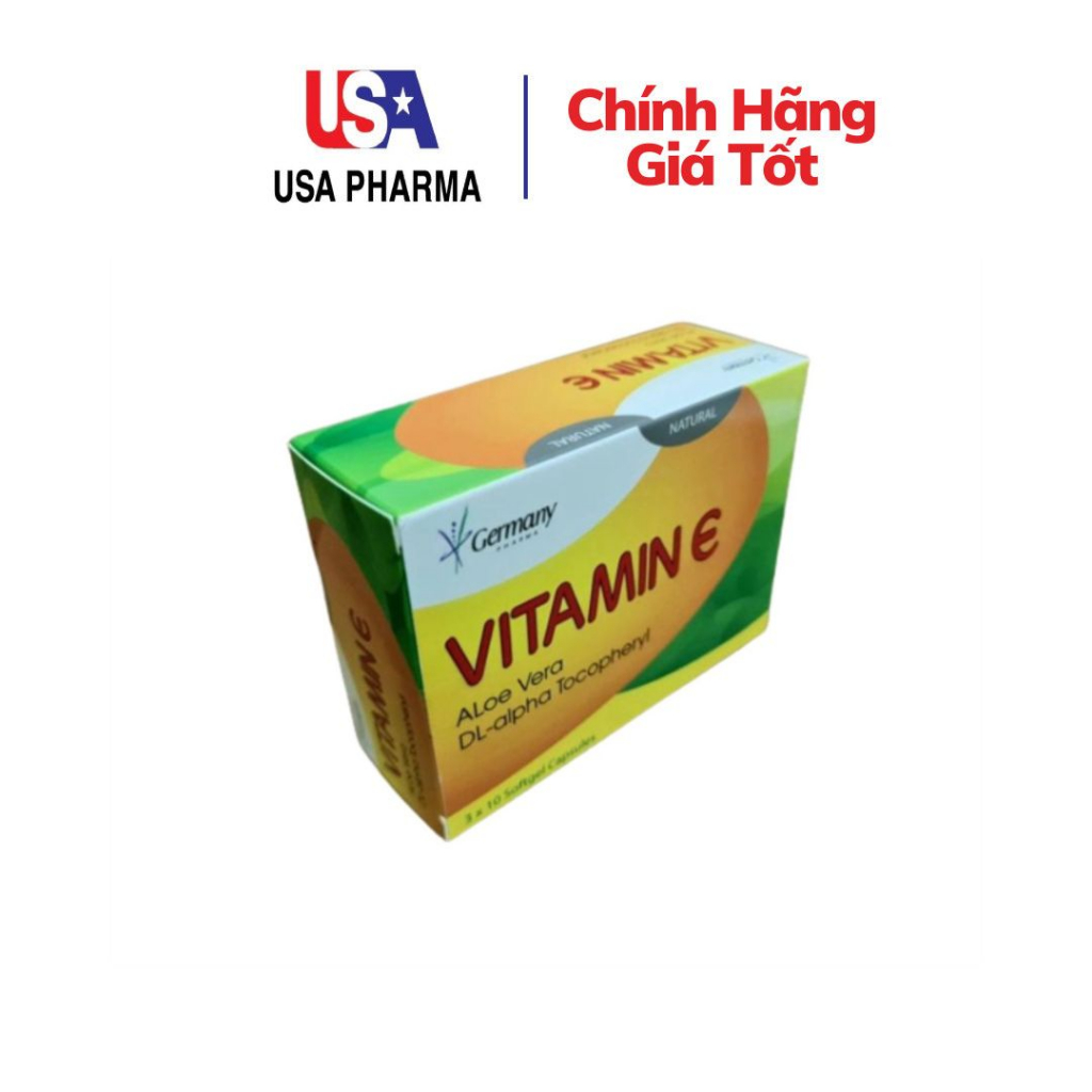 Viên uống dẹp da Vitamin E giúp da căng mịn sáng đẹp chính hãng - Hộp 30 viên