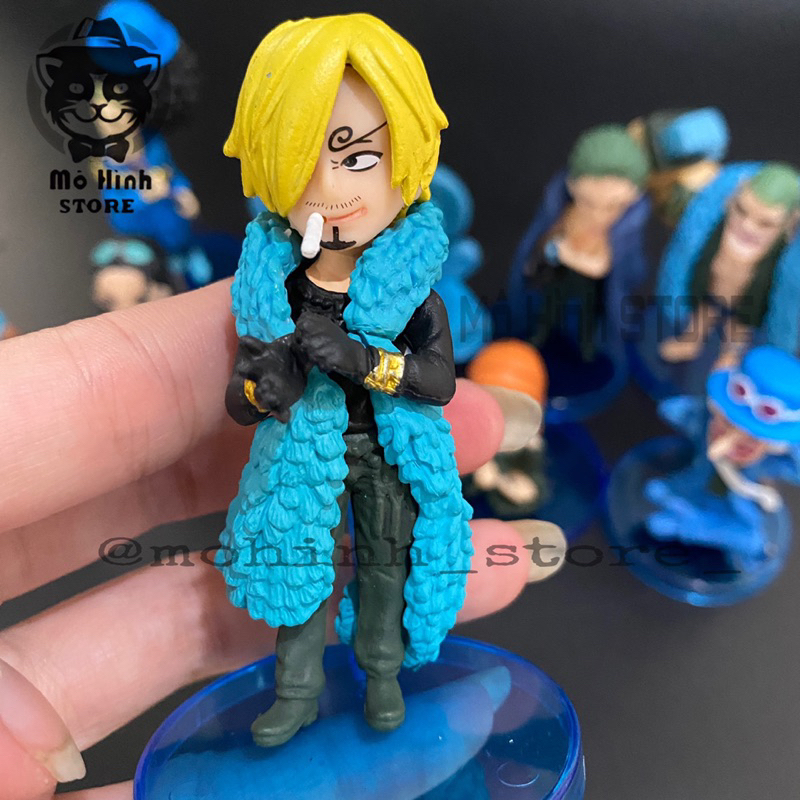 Mô hình Onepiece - set nhân vật Onepiece chibi xanh