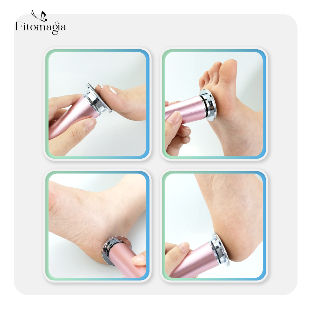 Máy Chà Gót Chân, Tẩy Tế Bào Chết Cho Tiệm Nail, Cá Nhân Tại Nhà tặng kèm 2 Dũa móng