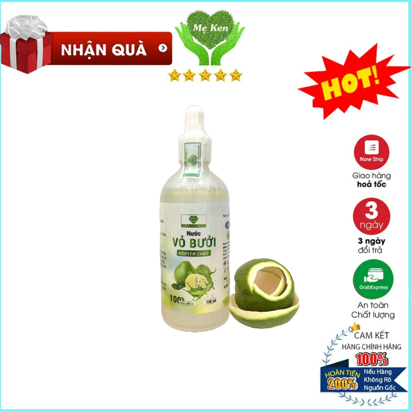 Nước xịt dưỡng tóc vỏ bưởi Mẹ Ken 100ml giảm rụng tóc, làm mềm mượt, tóc nhanh dài óng ả