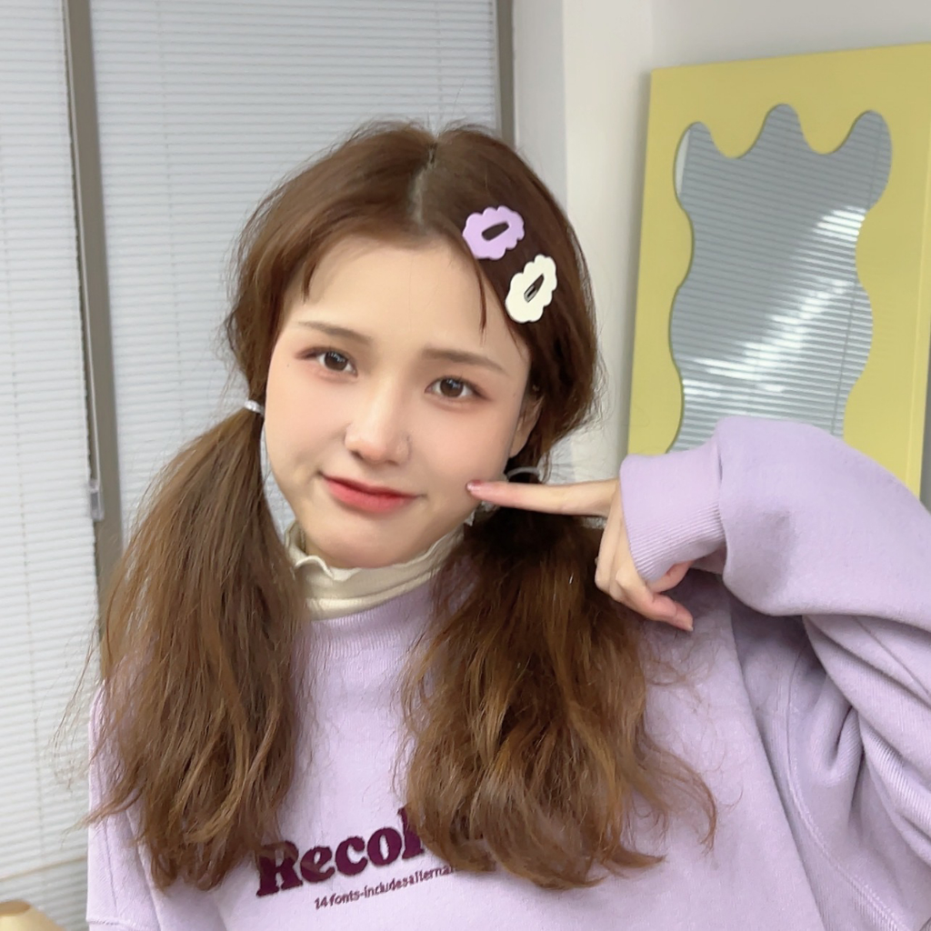 Kẹp tóc mái cute mini hình đám mây màu pastel phong cách Hàn Quốc