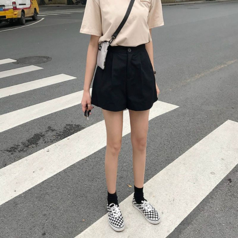 Quần đùi nữ thời trang cực xinh hàng đẹp chất kaki cao cấp co giãn tốt kiểu basic đơn giản