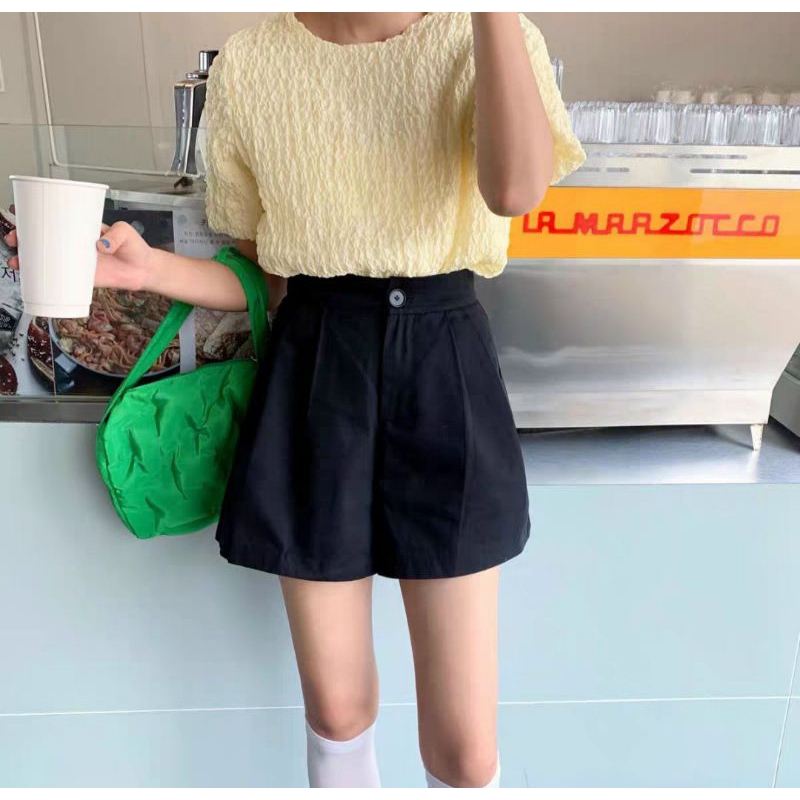 Quần đùi nữ thời trang cực xinh hàng đẹp chất kaki cao cấp co giãn tốt kiểu basic đơn giản