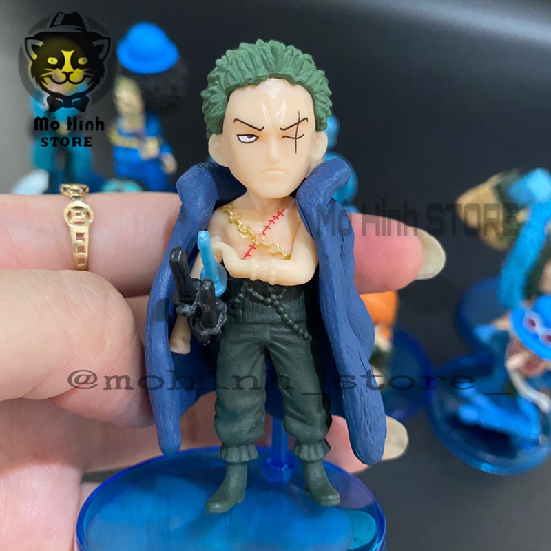 Mô hình Onepiece - set nhân vật Onepiece chibi xanh