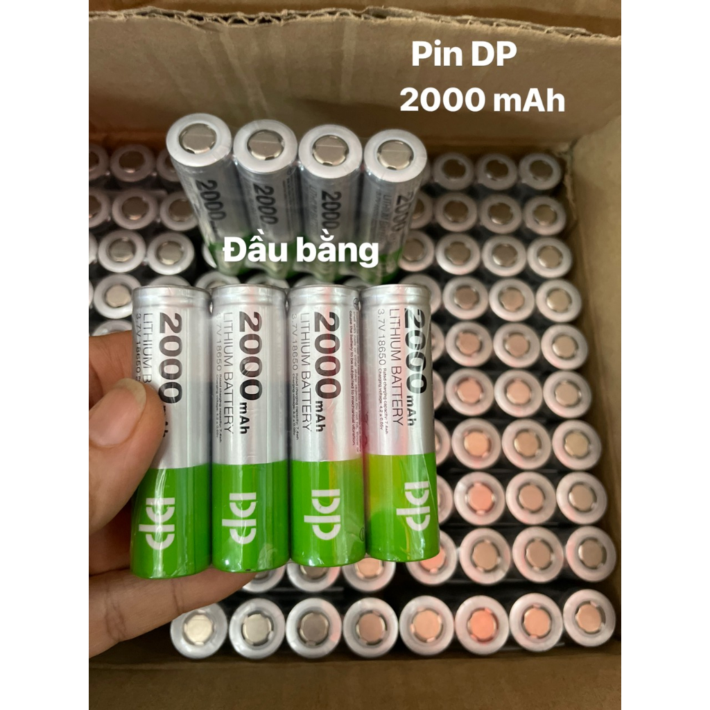PIN DP 2000 mAh và 4800mah đầu nhọn và đầu bằng