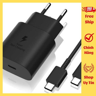 Bộ sạc nhanh 25w typec to typec . củ sạc ss 25w zin kèm cáp zin. bh 12 tháng