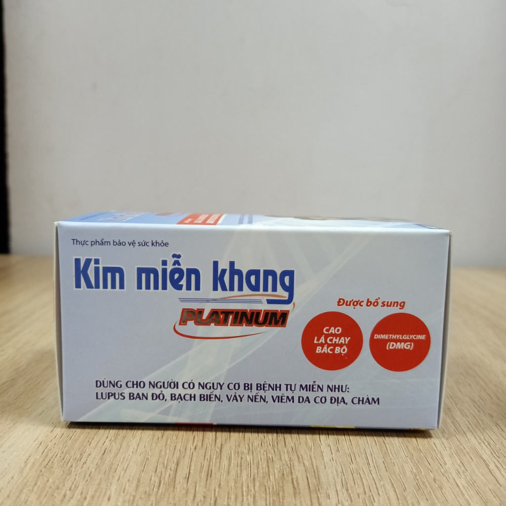 Kim Miễn Khang platinum hộp 60 viên dòng sản phẩm cao cấp, hỗ trợ điều trị các bệnh tự miễn (mua 6 tặng 1)