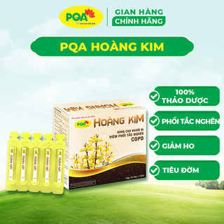 PQA HOÀNG KIM: Giúp bổ phế, giảm ho, long đờm, hỗ trợ giảm ho do v'iêm phế quản, v'iêm phổi tắc nghẽn mạn tính COPD