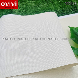 Giấy dán tường Hàn Quốc MÀU TRẮNG mẫu trơn mới giấy cao cấp khổ 106cm cho phòng ngủ phòng khách